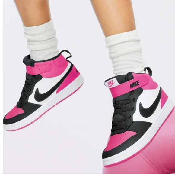 Nike Shoes Nike Hightops In Pink And Black Girls Court Borough